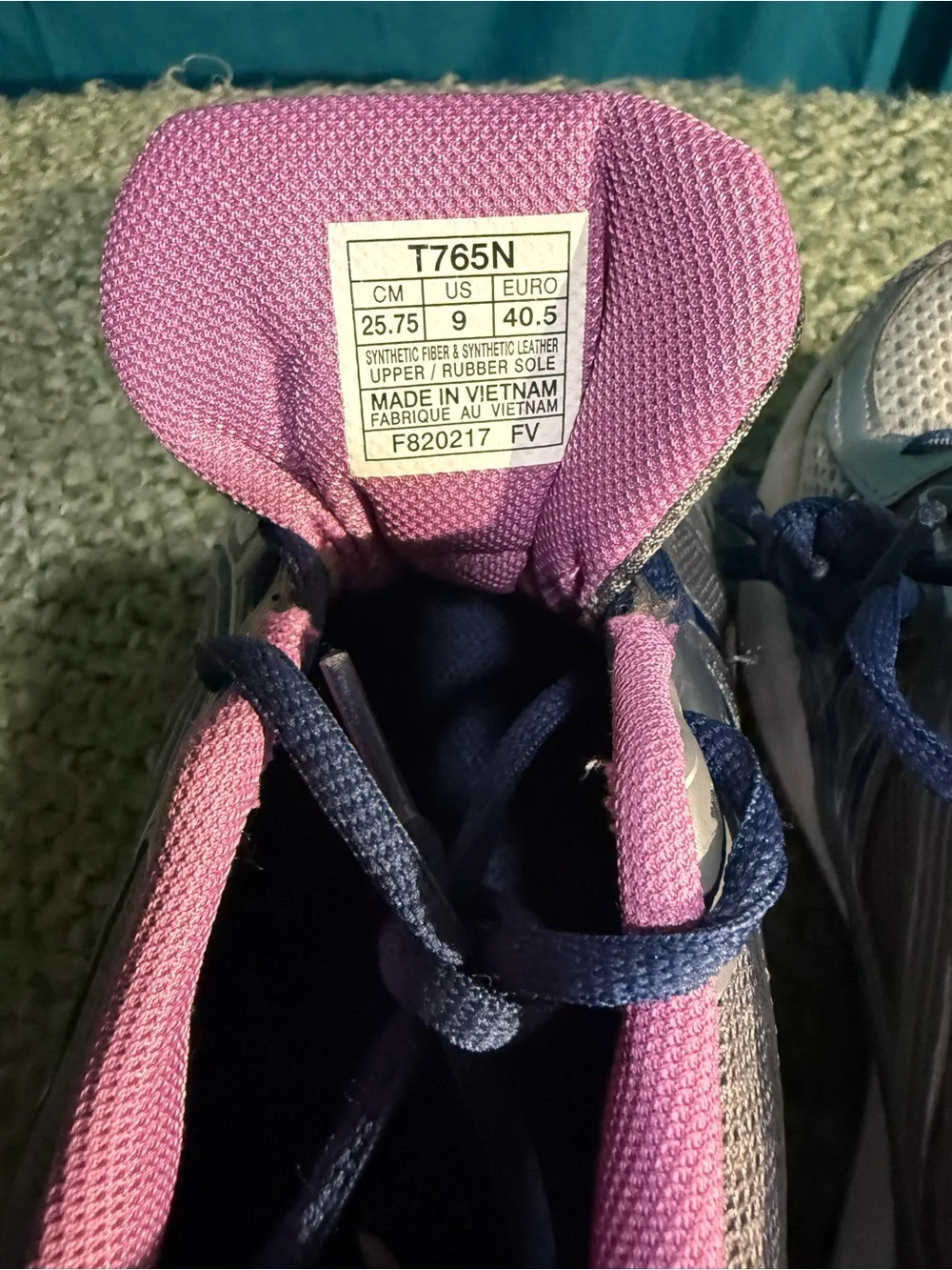 ASICS Women's Gray and Pink Athletic Running Shoes